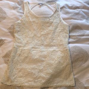 Express Small Cream lace tank, prefect condition